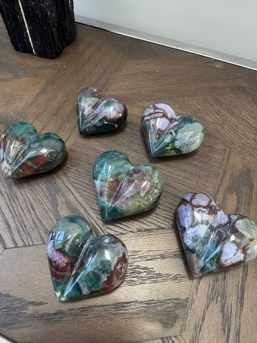 💚 Ocean Jasper Heart – Joy, Emotional Balance & Nurturing Energy