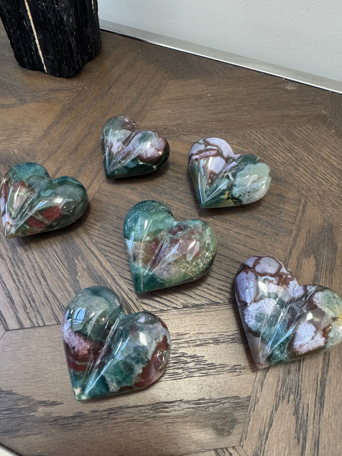 💚 Ocean Jasper Heart – Joy, Emotional Balance & Nurturing Energy