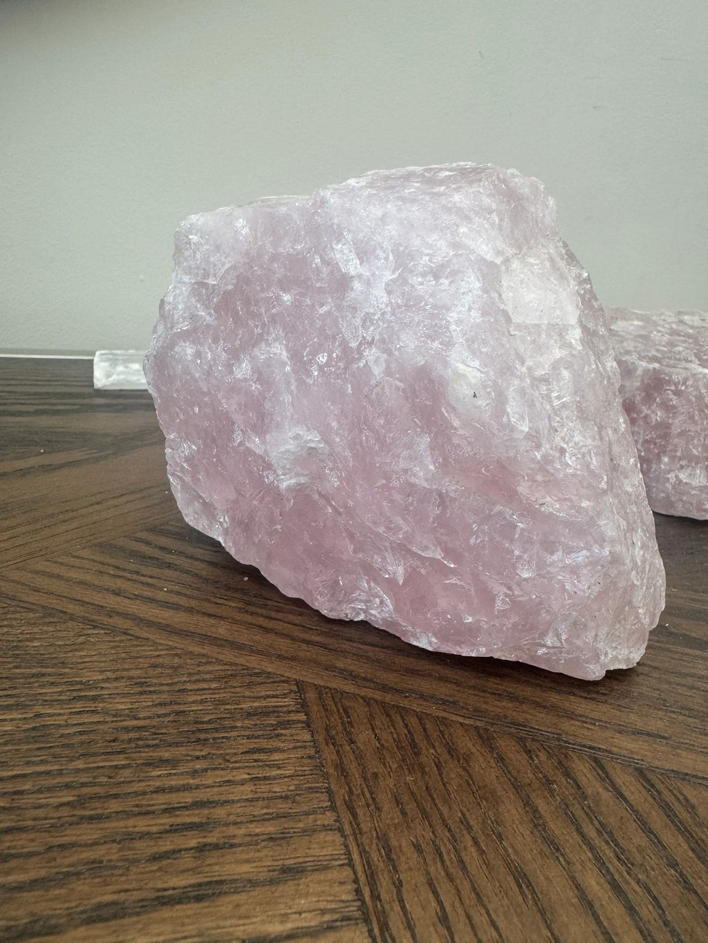Natural Raw Rose Quartz Mineral Crystal Specimen