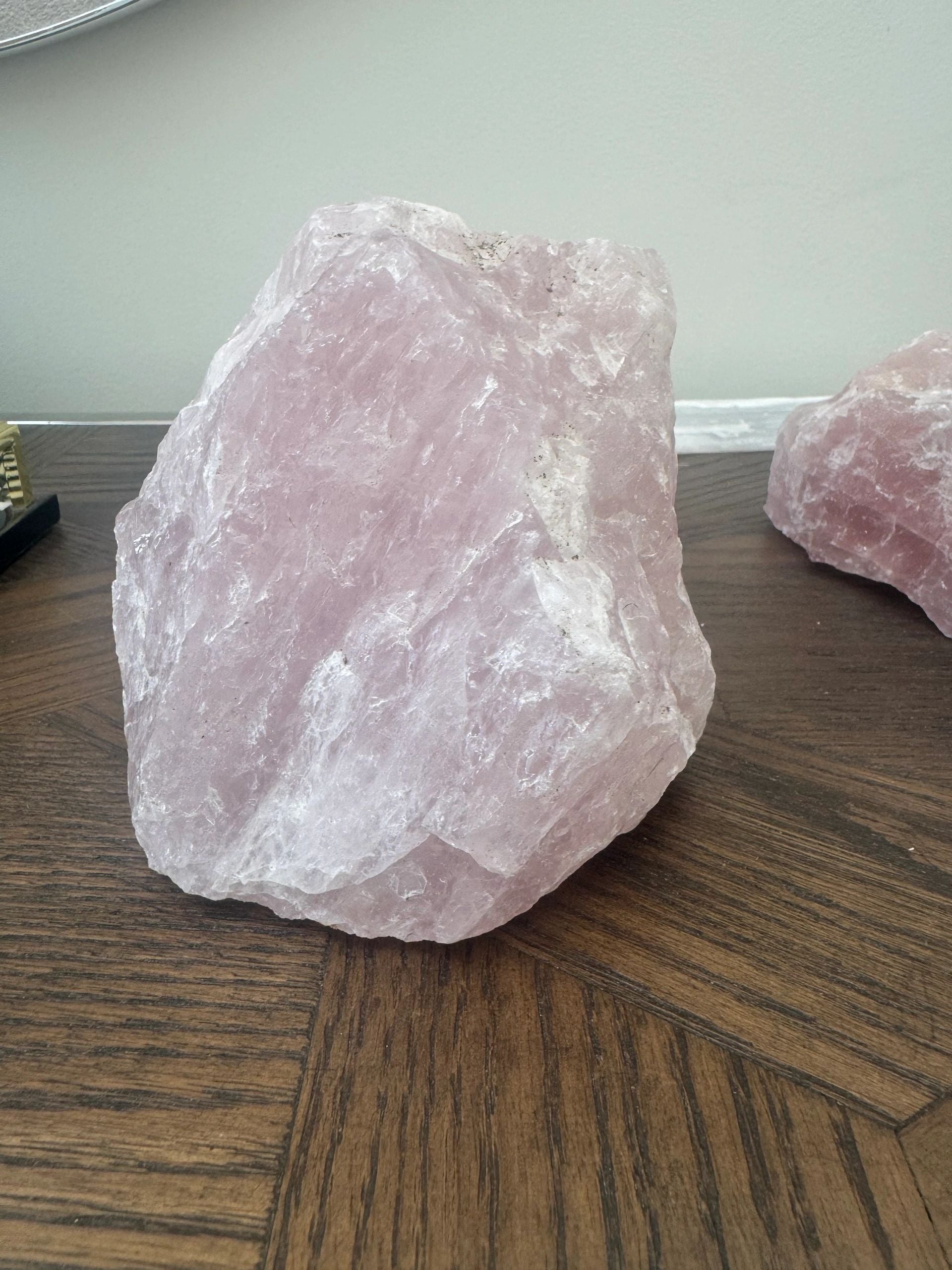 Natural Raw Rose Quartz Mineral Crystal Specimen