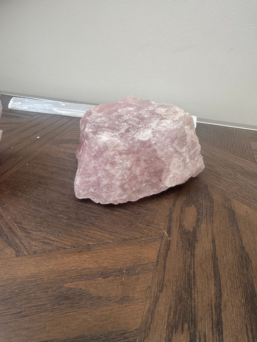 Natural Raw Rose Quartz Mineral Crystal Specimen