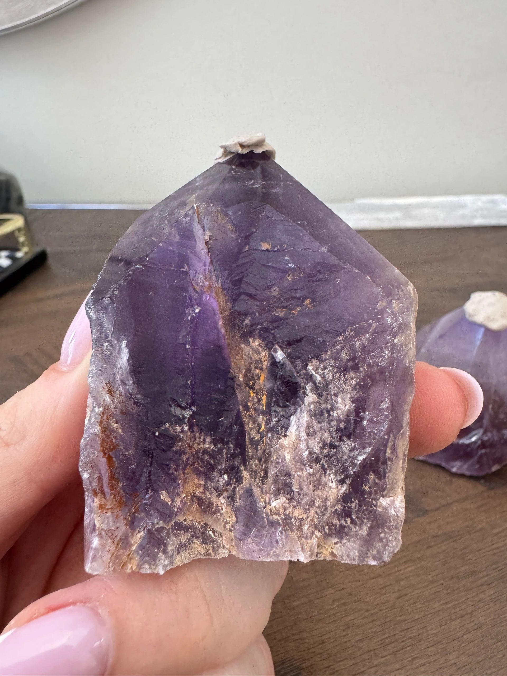 Natural Amethyst Point Mineral Crystal Specimen