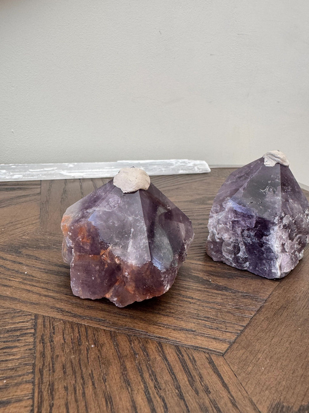 Natural Raw Amethyst Point Mineral Crystal Specimen