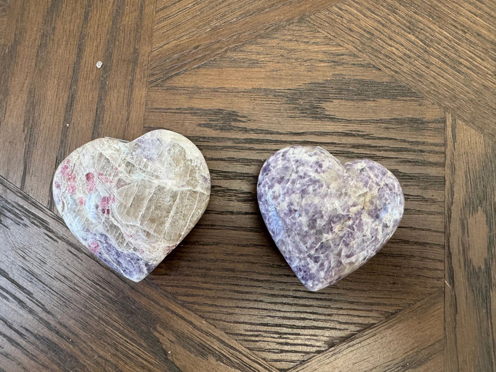 Natural Pink Tourmaline Heart Carving Crystal Specimen