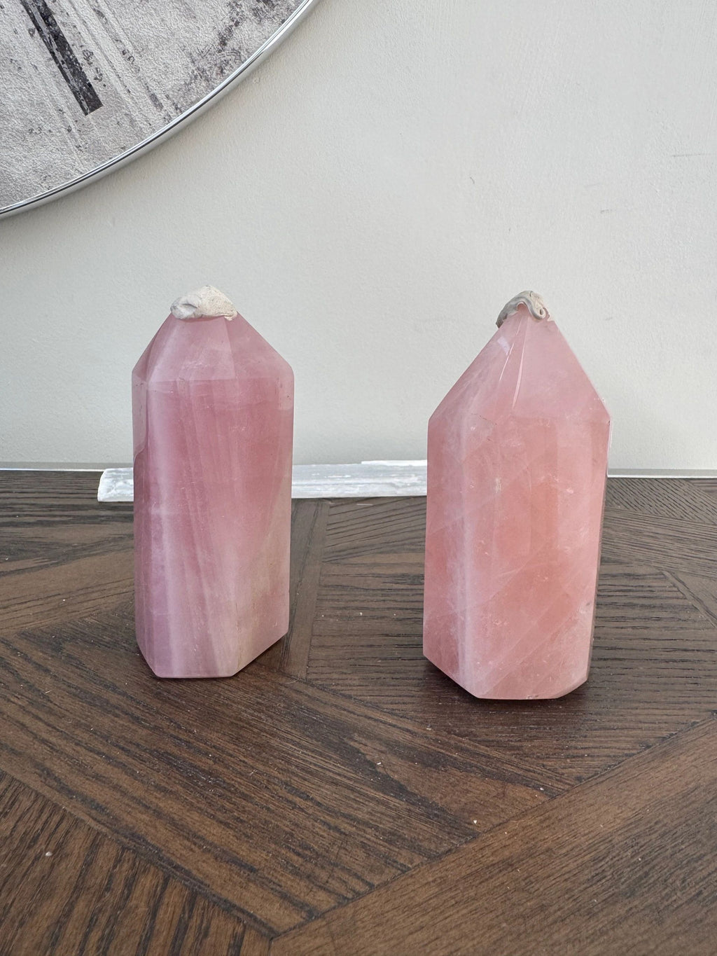 Natural Rose Quartz Polished Point Mineral Crystal Specimen
