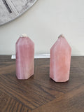 Natural Rose Quartz Polished Point Mineral Crystal Specimen