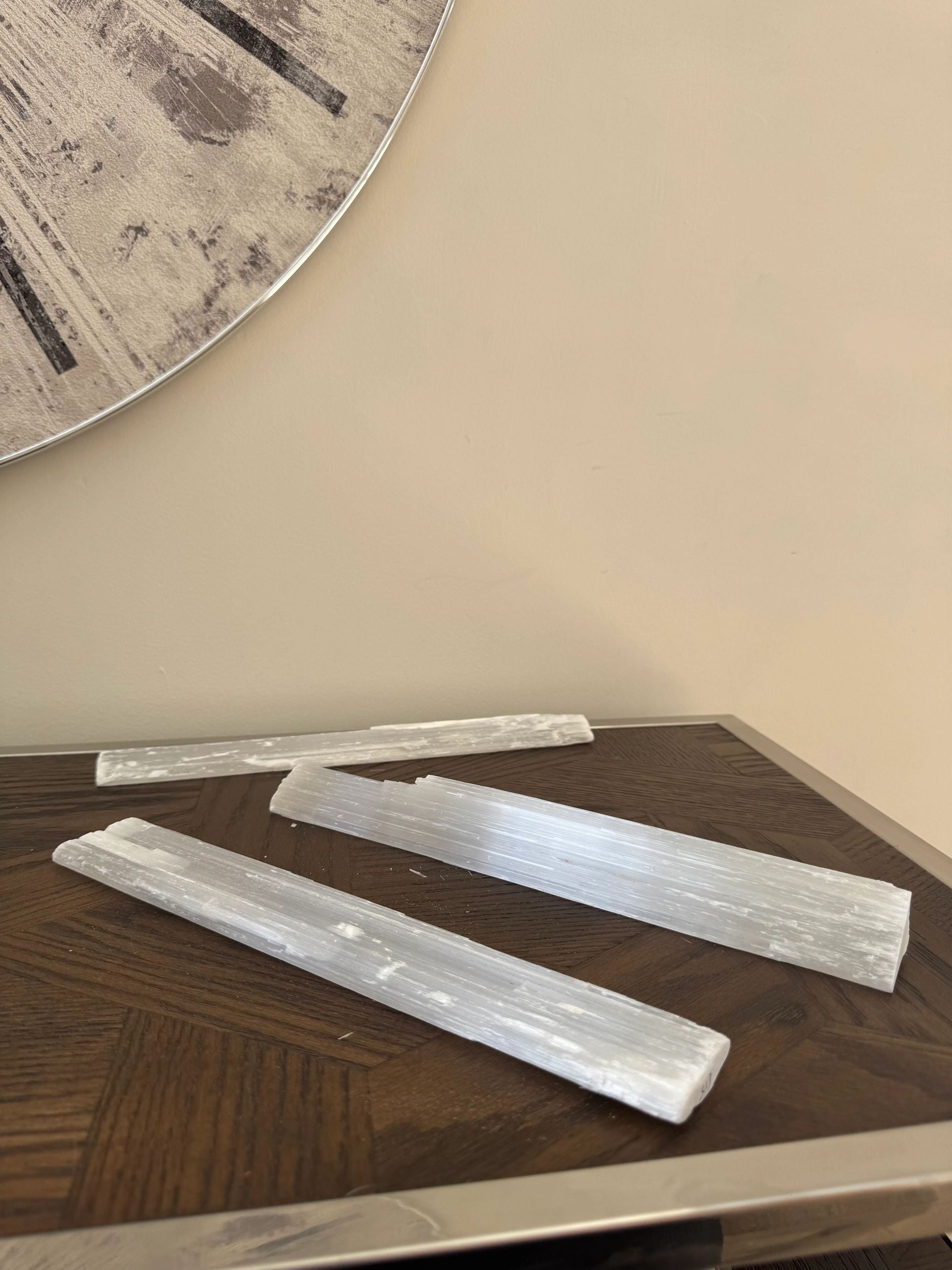 Natural Selenite Wand Mineral Crystal Specimen