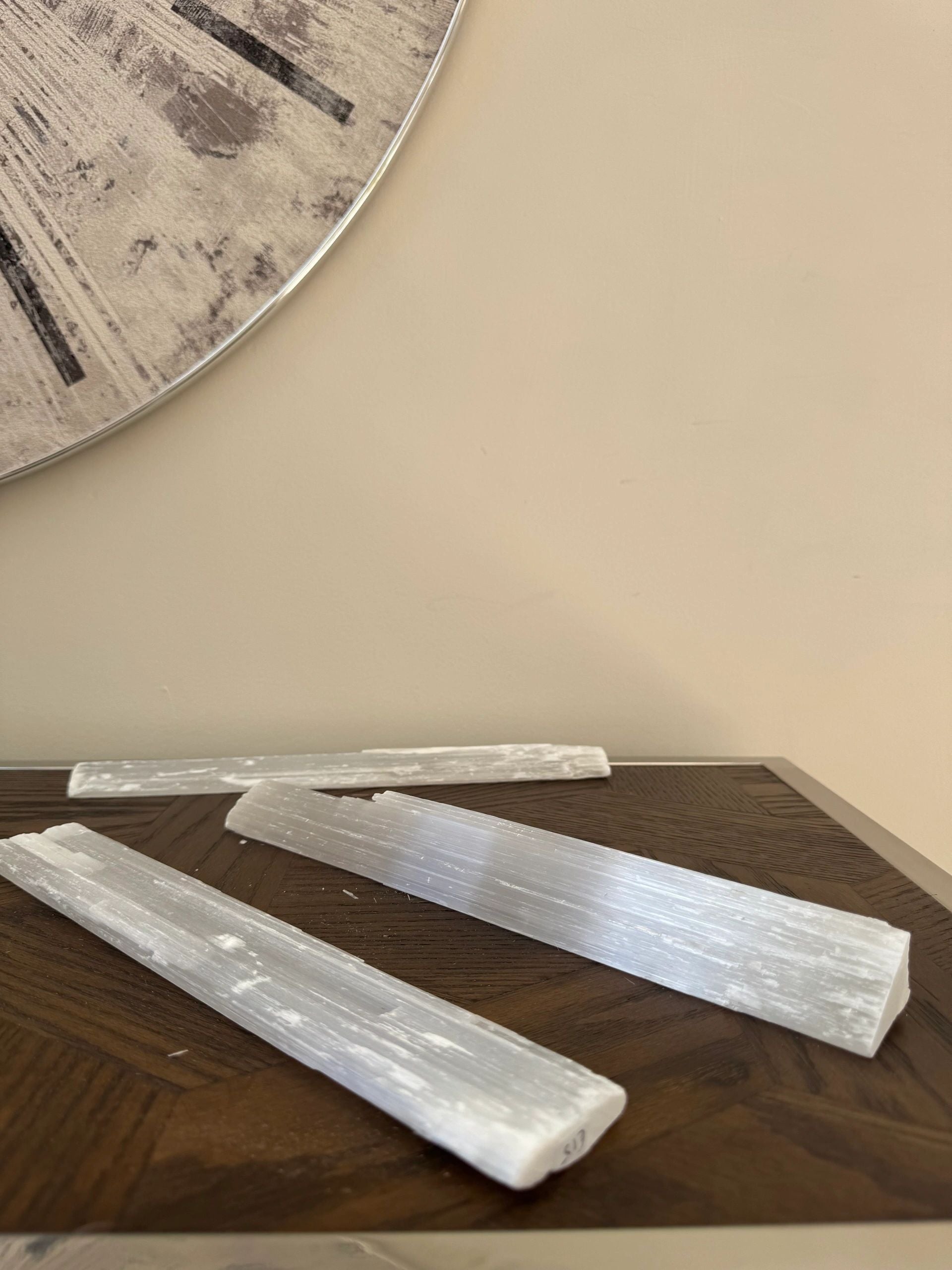 Natural Selenite Wand Mineral Crystal Specimen