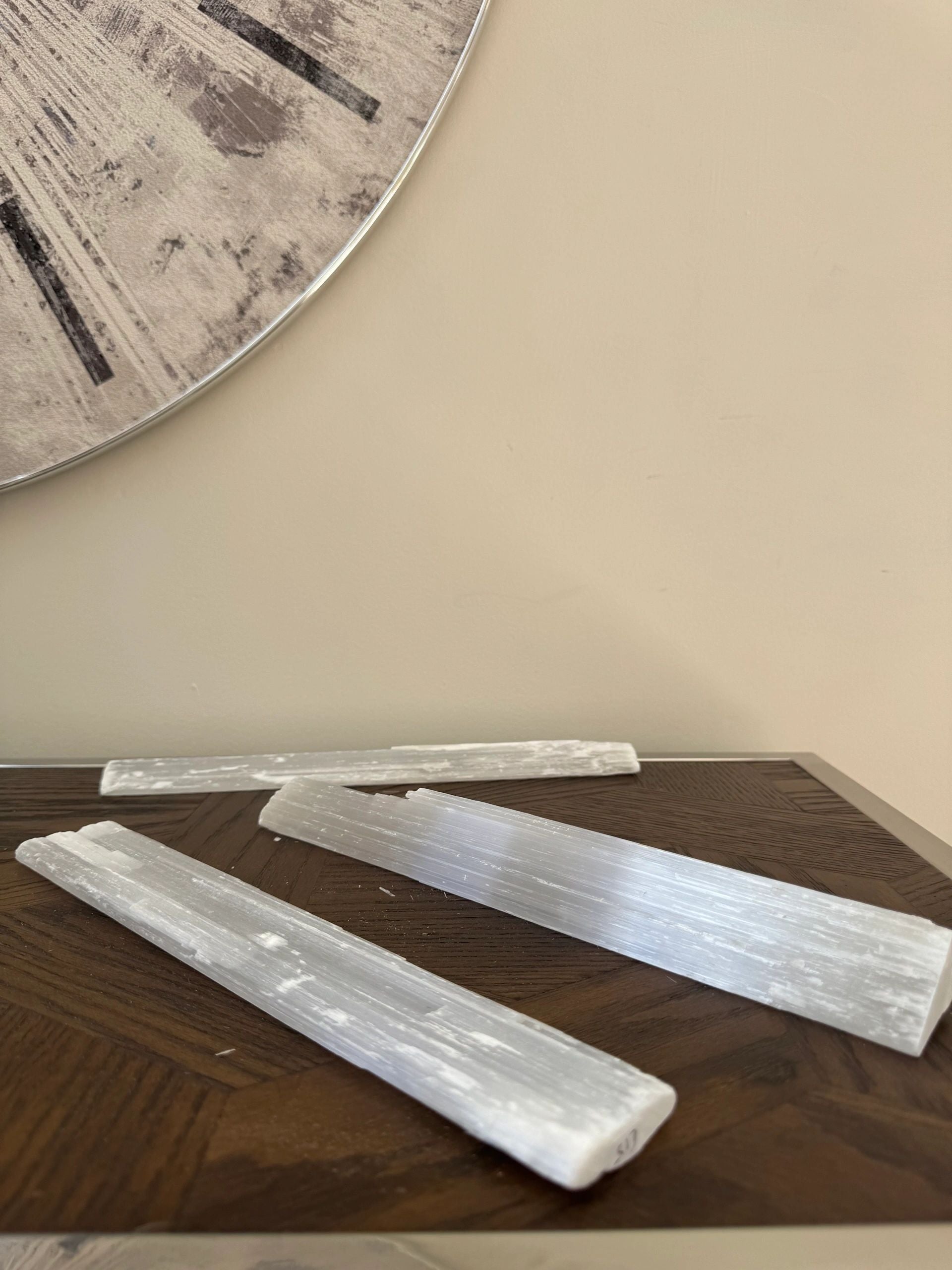 Natural Selenite Wand Mineral Crystal Specimen