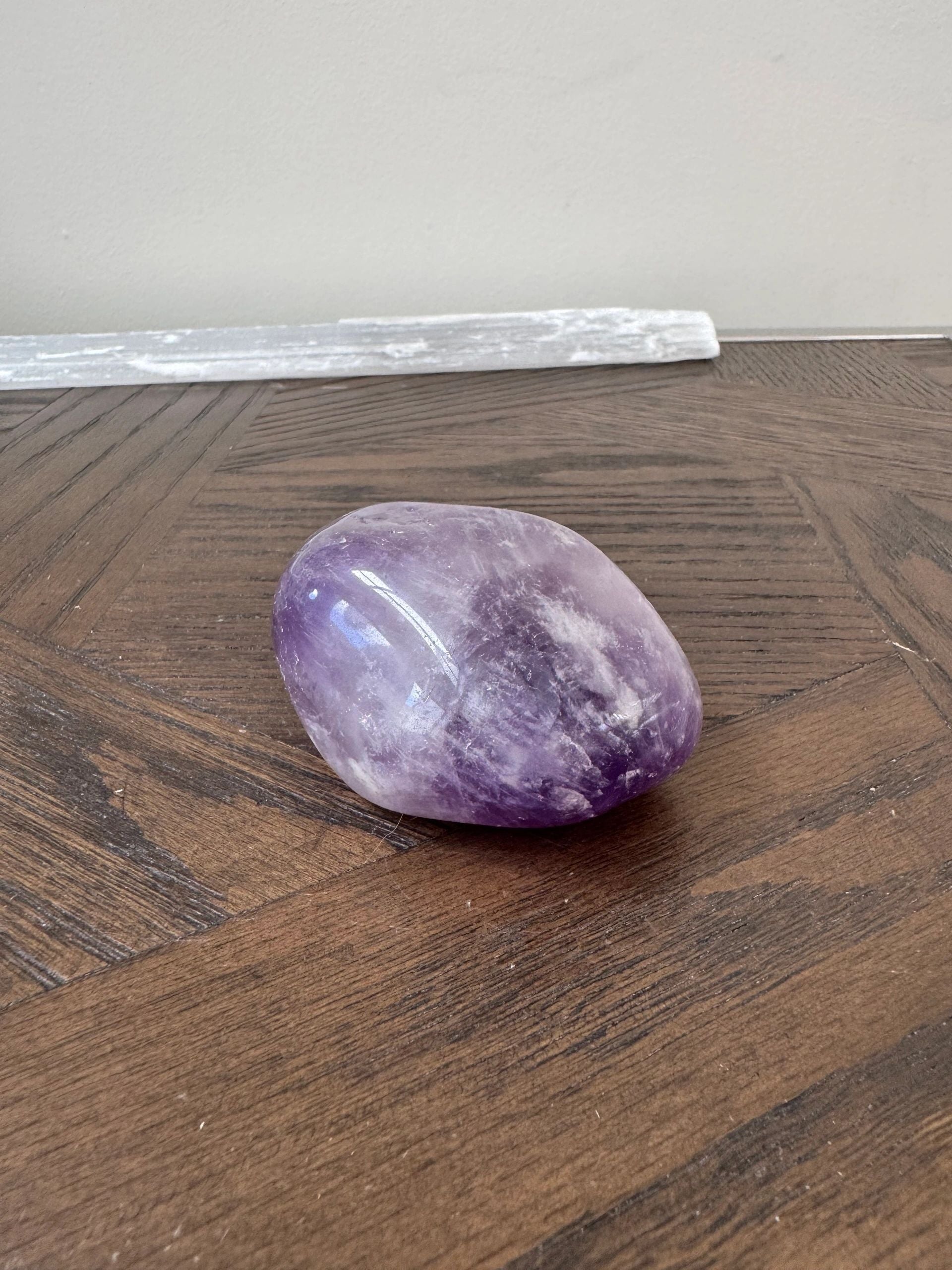 Natural Purple Amethyst Freeform Mineral Crystal Specimen