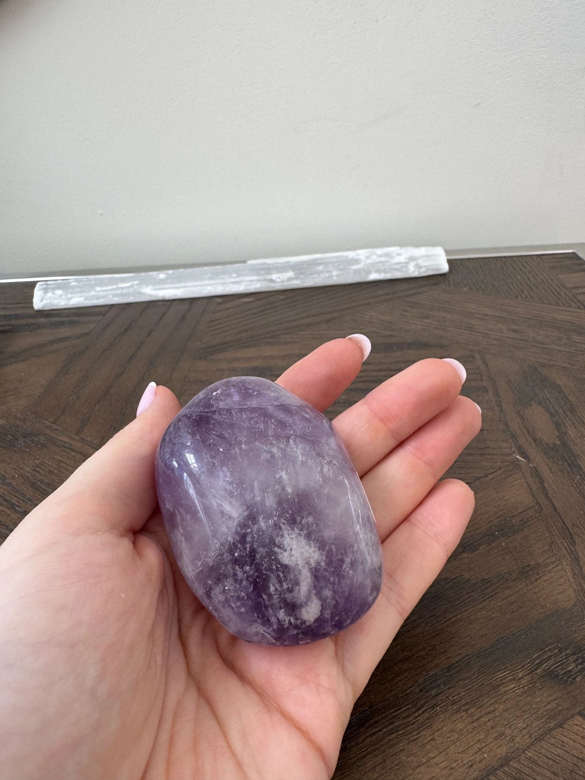 Natural Purple Amethyst Freeform Mineral Crystal Specimen