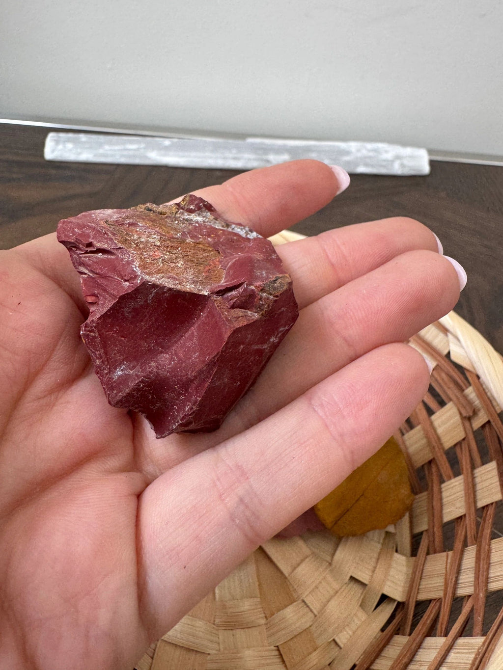 Natural Raw Mookaite Mineral Crystal Specimen