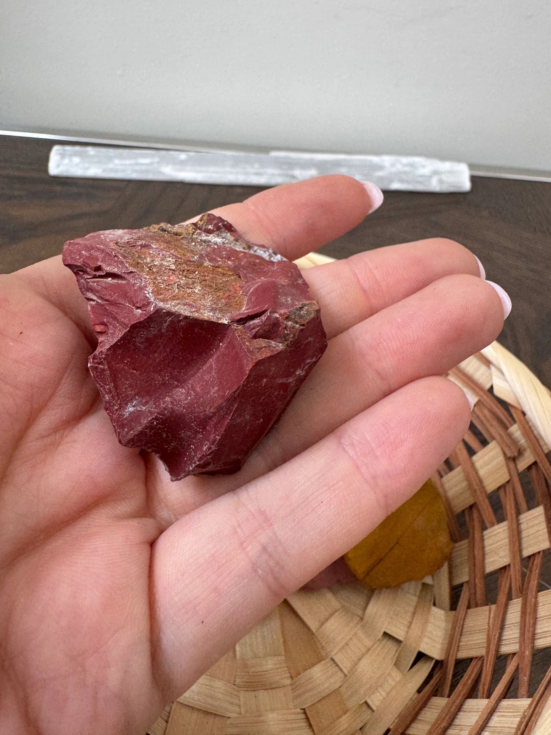 Natural Raw Mookaite Mineral Crystal Specimen