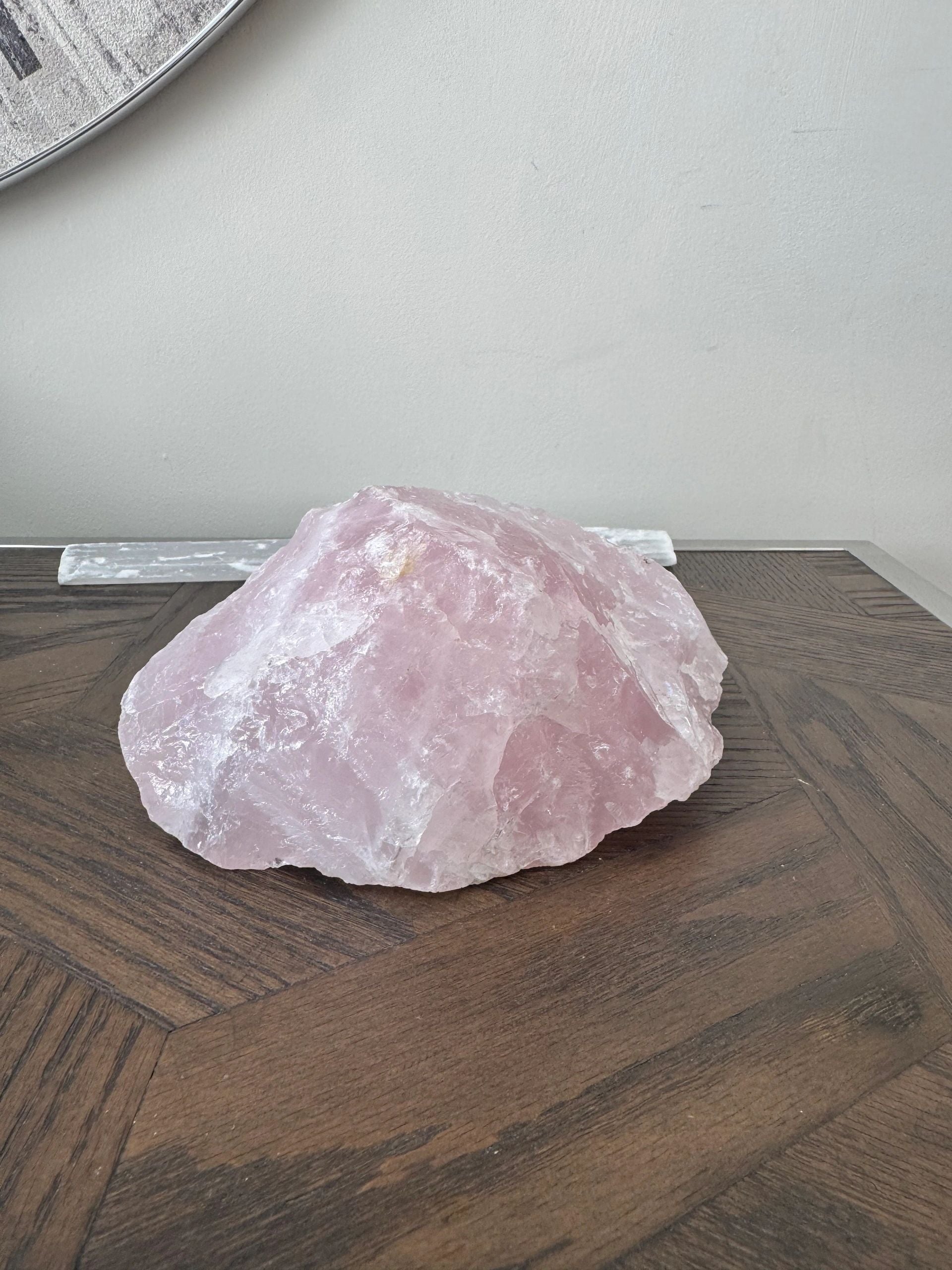 Natural Raw Rose Quartz Mineral Crystal Specimen