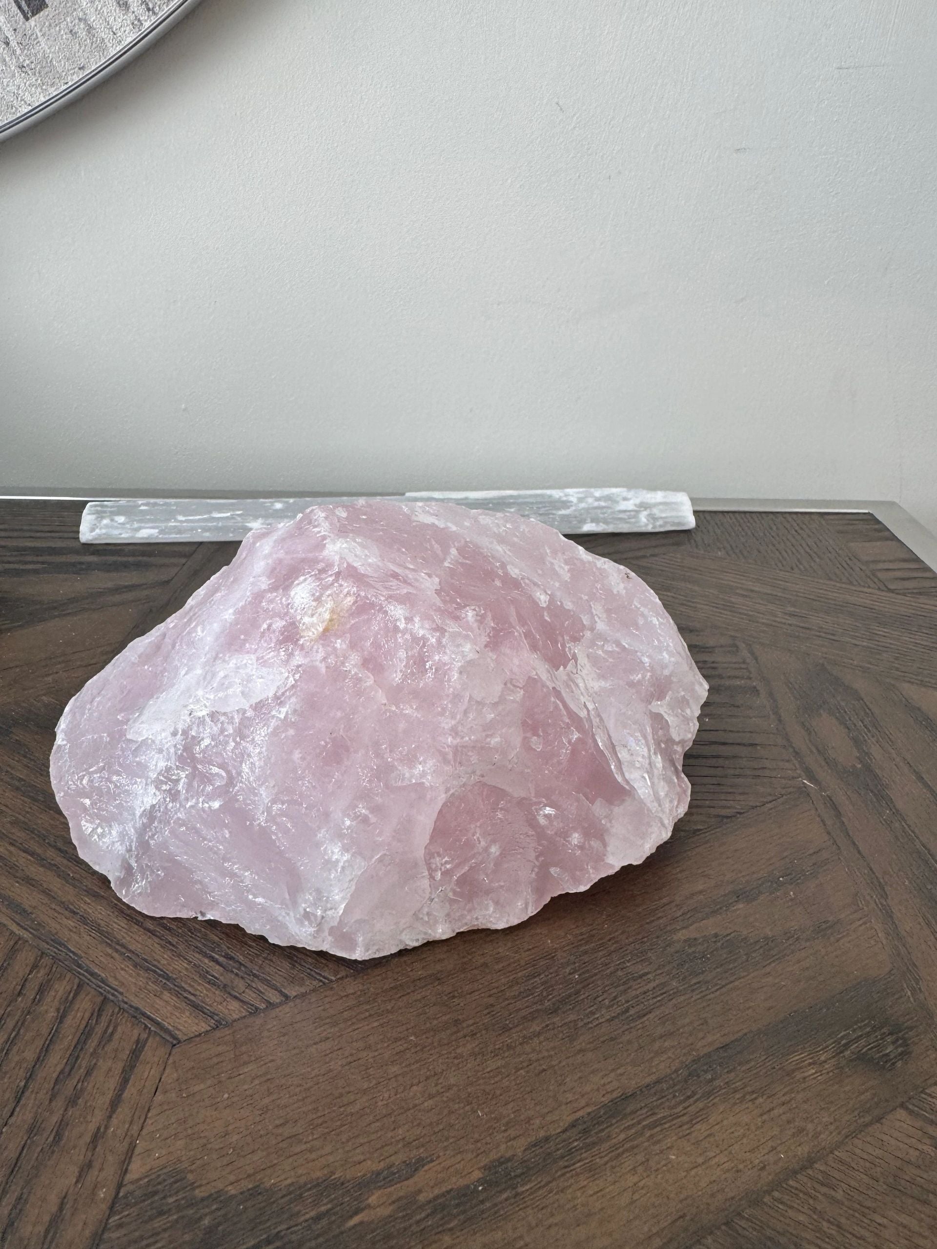 Natural Raw Rose Quartz Mineral Crystal Specimen