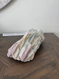 Natural Raw Watermelon Tourmaline Mineral Crystal Specimen