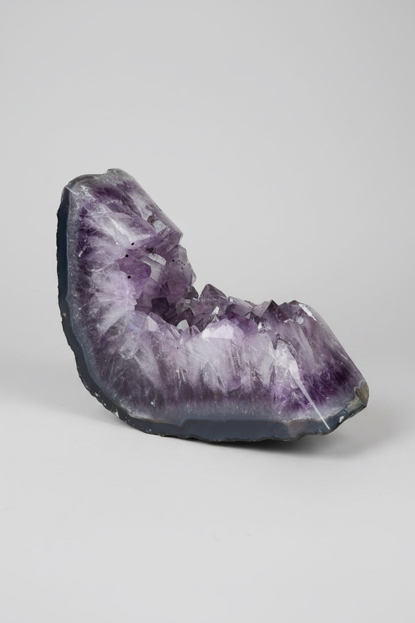 Natural Amethyst Geode Mineral Crystal Specimen
