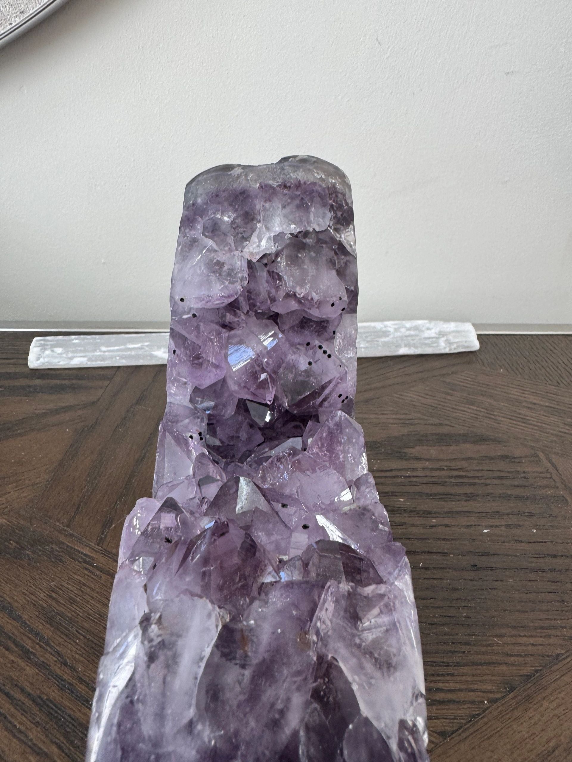 Natural Amethyst Geode Mineral Crystal Specimen