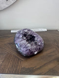 Natural Amethyst Geode Freeform Mineral Crystal Specimen