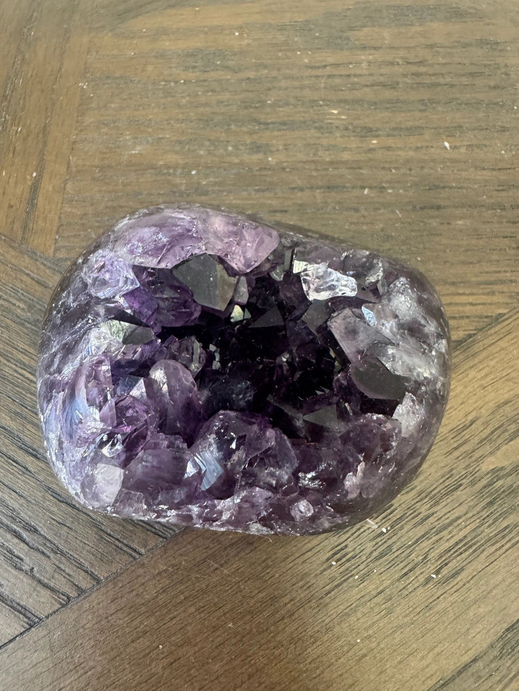 Natural Amethyst Geode Freeform Mineral Crystal Specimen
