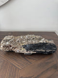 Black Tourmaline Cluster with Mica and Feldspar