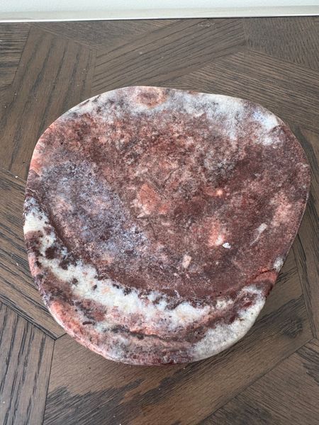 Natural Pink Jasper Offering Bowl Polished Crystal Specimen