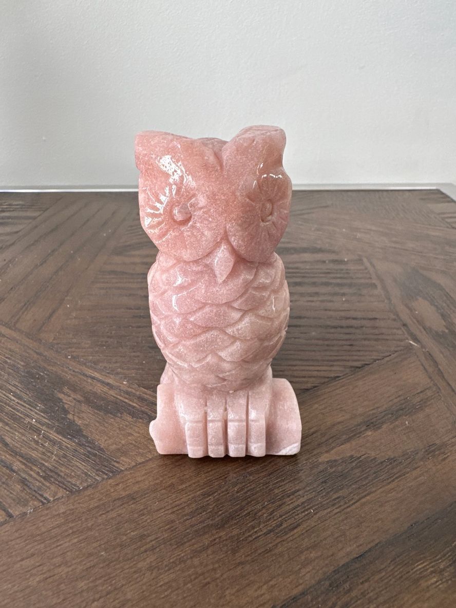 Pink Amethyst Owl