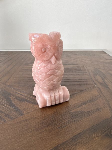 Pink Amethyst Owl