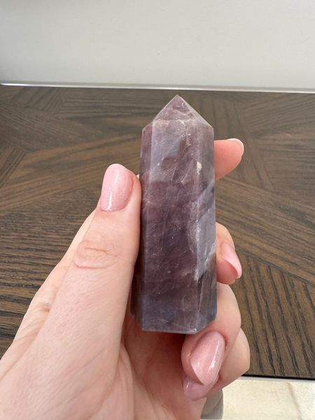 Natural Amethyst Tower Point Crystal Specimen