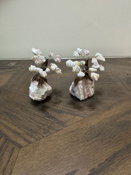 Natural Pink Tourmaline Crystal Tree Specimen