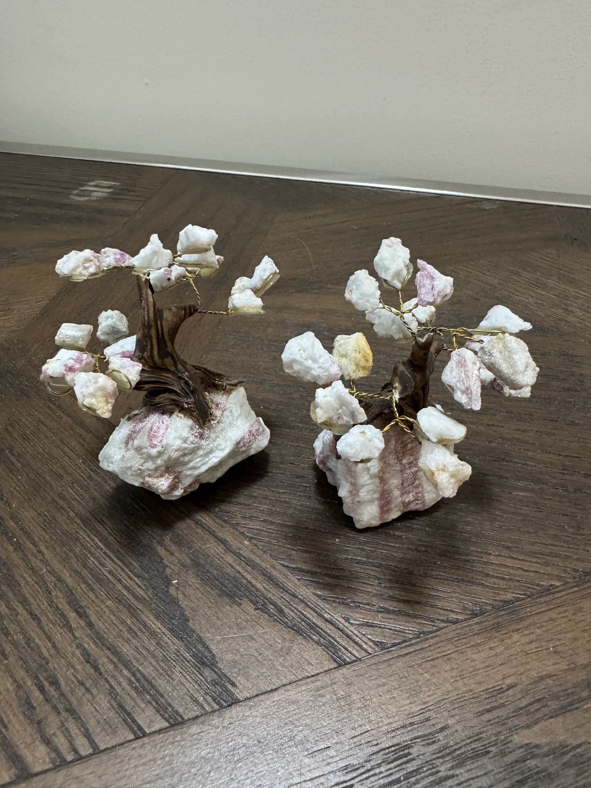 Natural Pink Tourmaline Crystal Tree Specimen