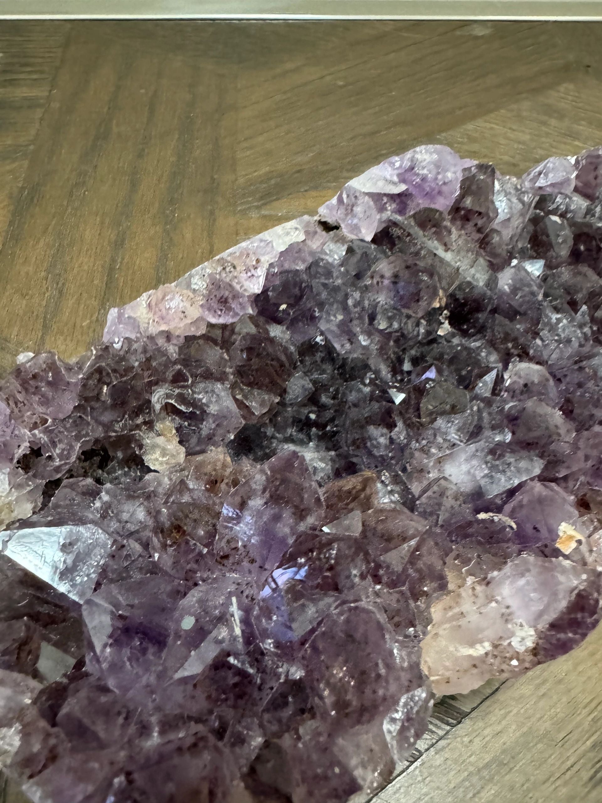 Natural Amethyst Cluster Mineral Crystal Specimen
