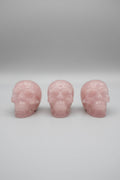 Natural Rose Quartz Carved Skull Crystal Specimen