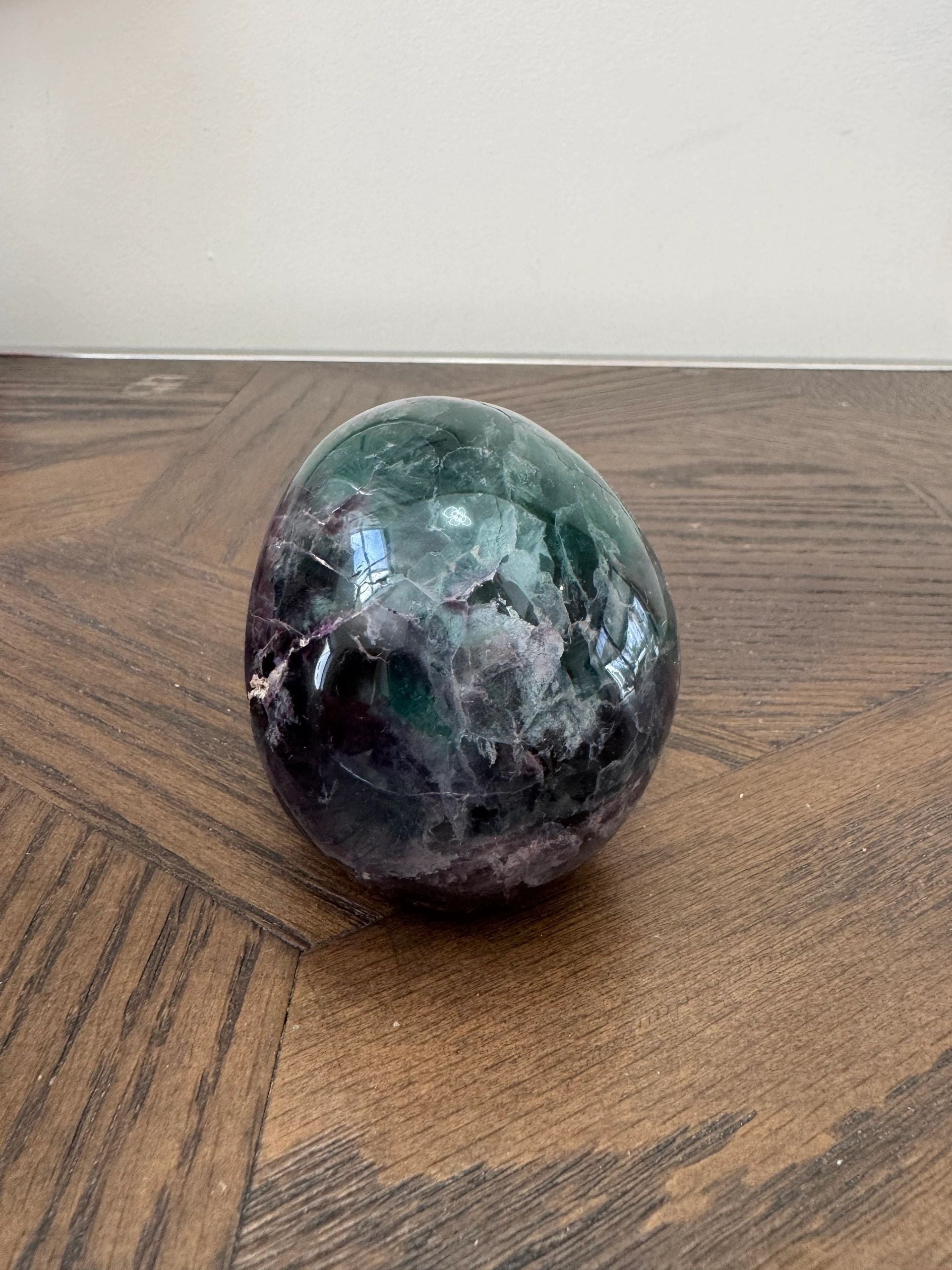 Natural Verdantis Deep Green Fluorite Skull Crystal Specimen