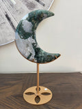 Moss Agate Moon High Quality