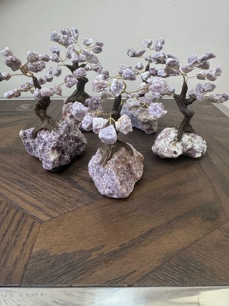 Lepidolite Crystal Bonsai Tree