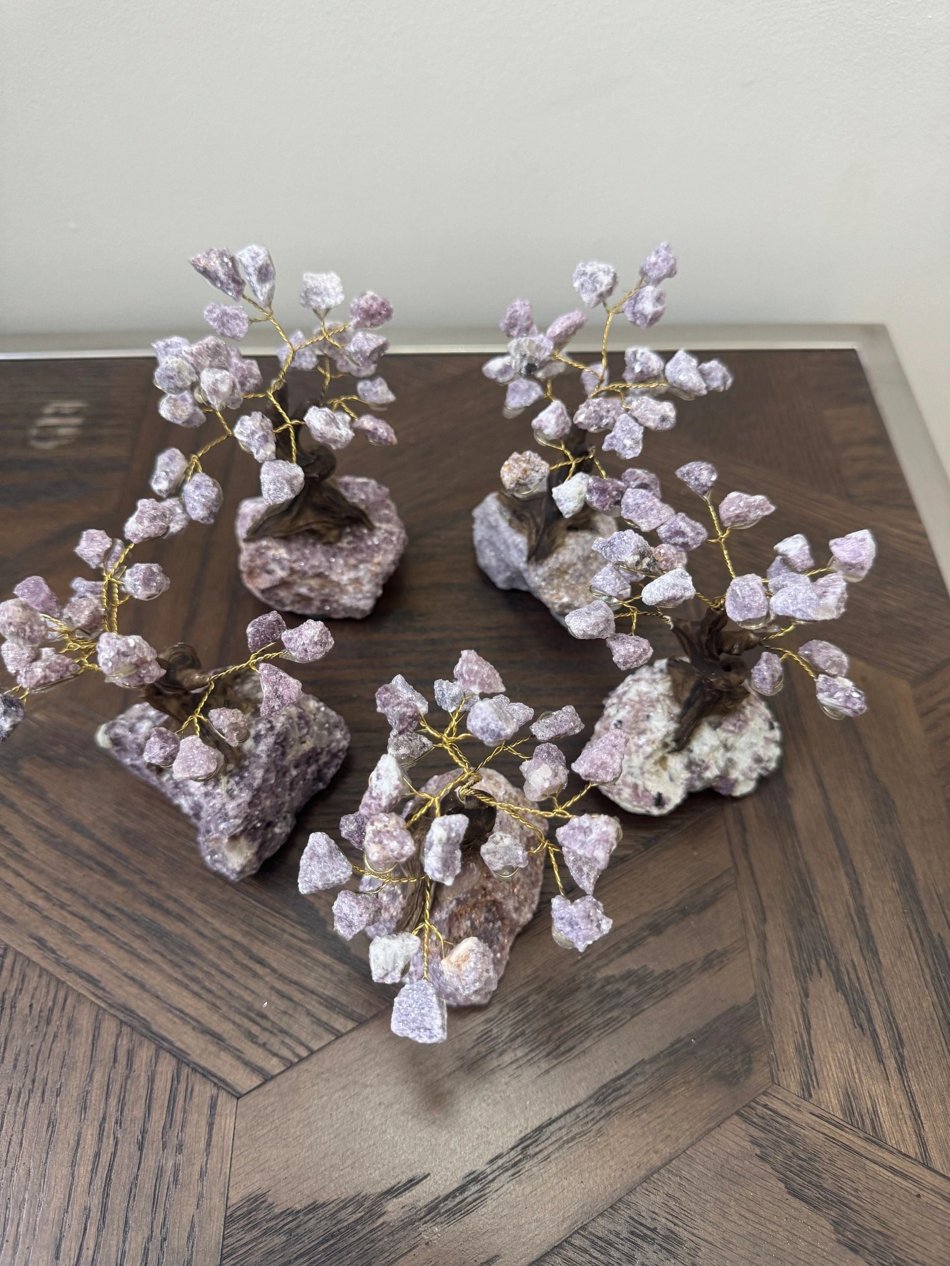 Lepidolite Crystal Bonsai Tree