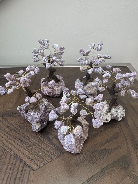Lepidolite Crystal Bonsai Tree