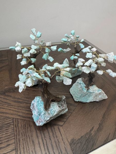 Natural Amazonite Bonsai Tree Crystal Specimen