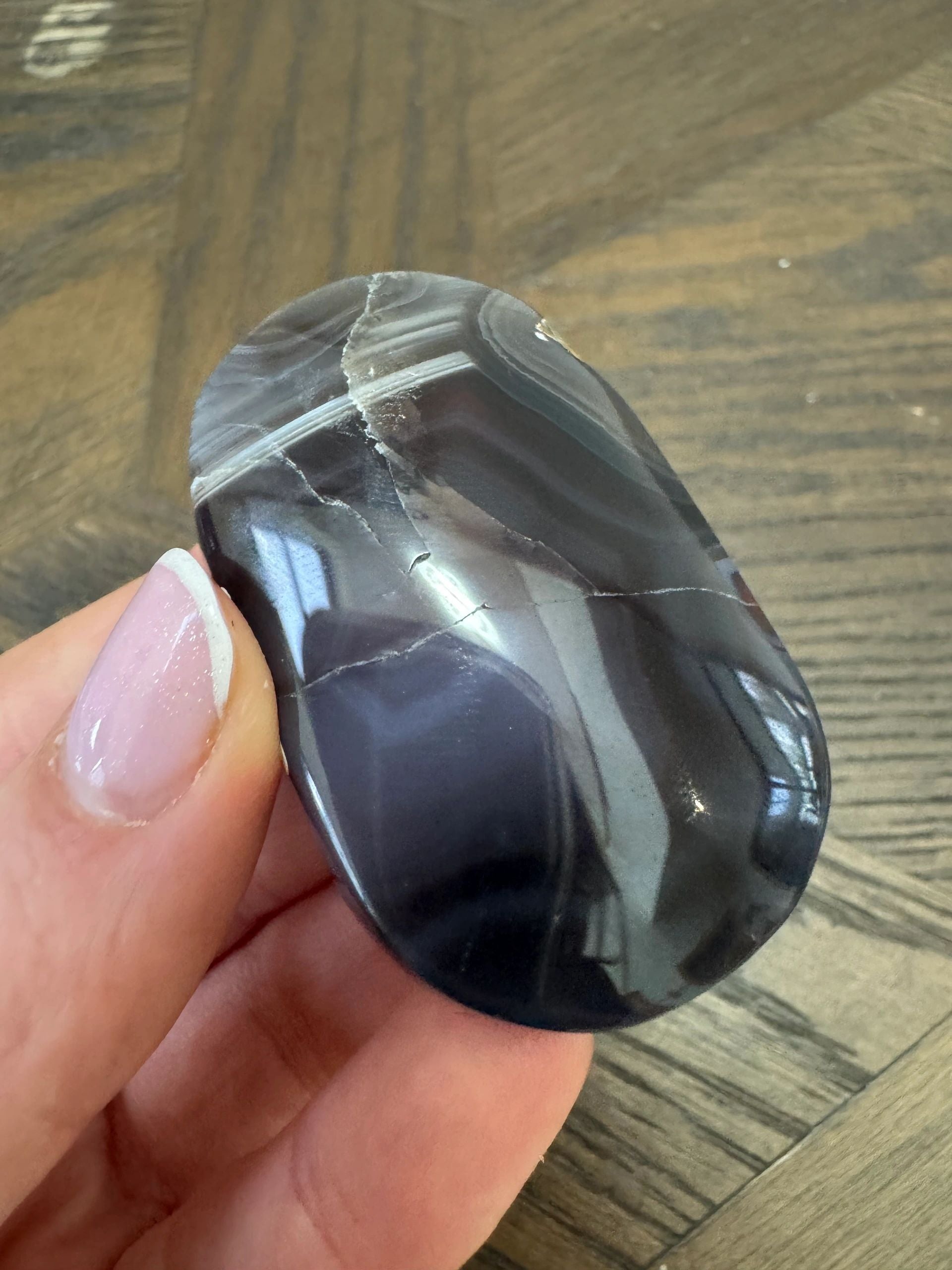 Natural Botswana Agate Palmstone Crystal Specimen