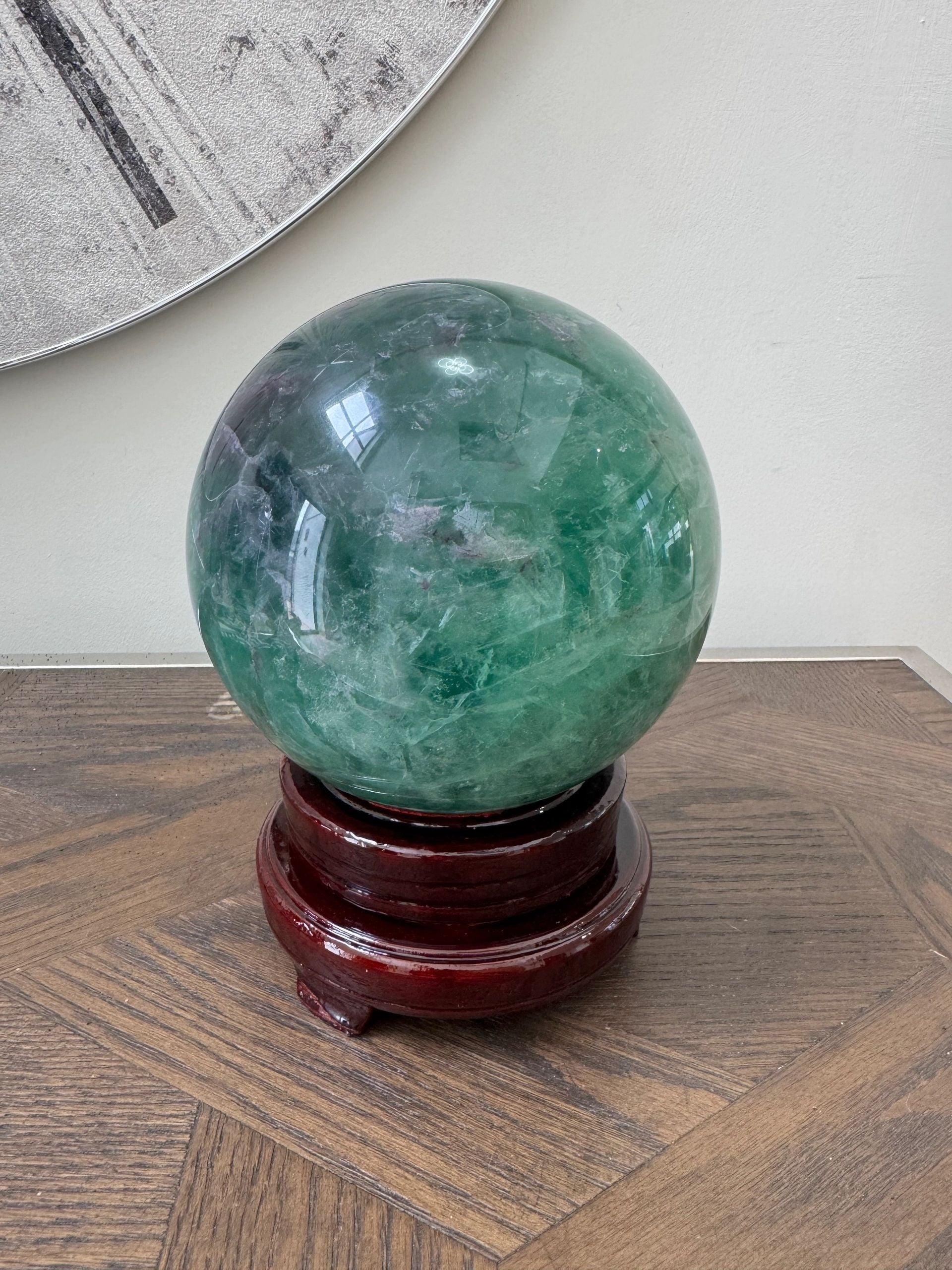 Aurion Fluorite Sphere Clarity Protection Focus