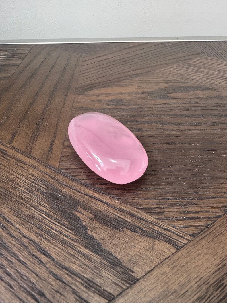 Natural Rose Quartz Palmstone Crystal Specimen