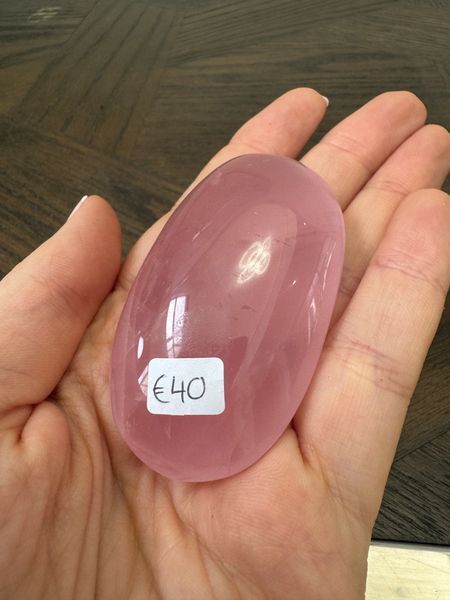 Natural Rose Quartz Palmstone Crystal Specimen