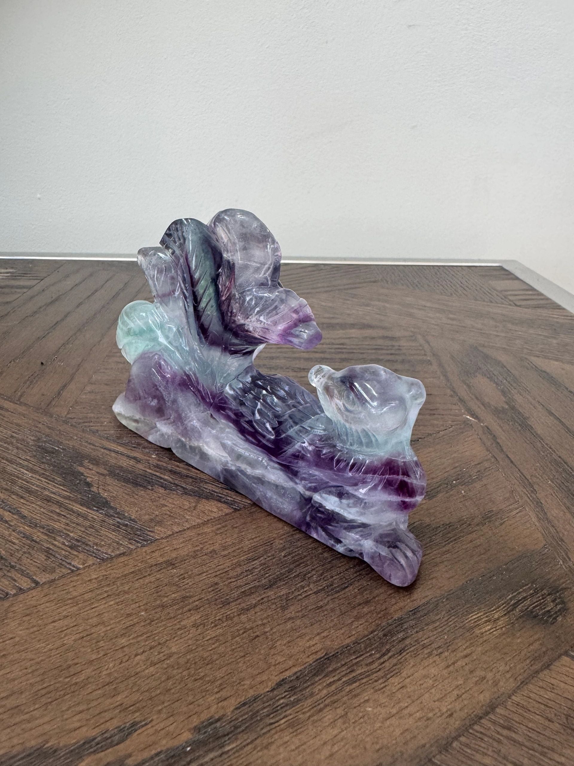 Natural Fluorite Nine-Tailed Fox Liora Crystal Specimen