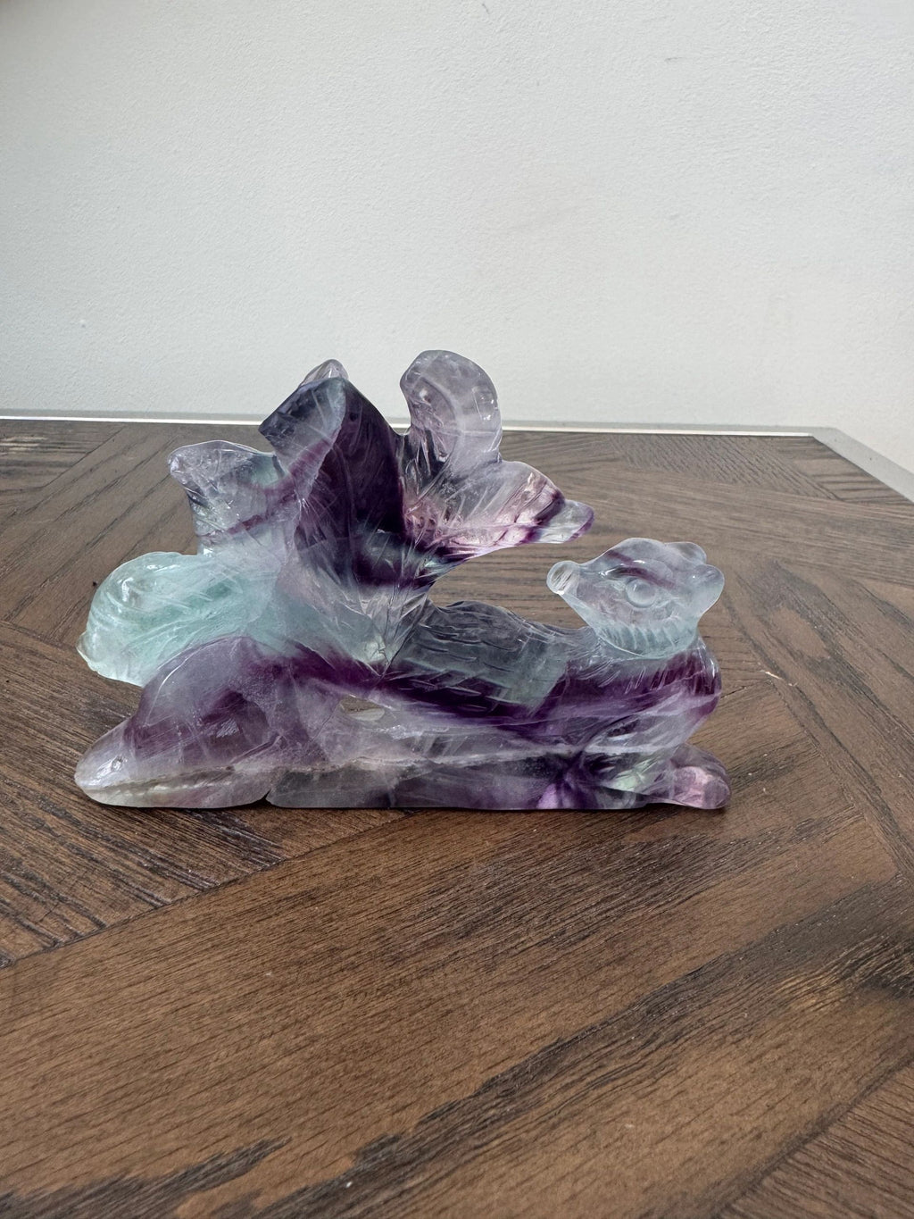 Natural Fluorite Nine-Tailed Fox Liora Crystal Specimen