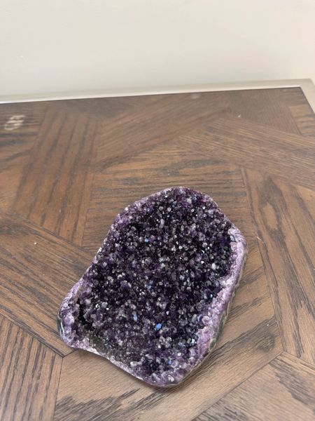 Natural Violet Amethyst Geode Sanctuary Cluster Crystal Specimen
