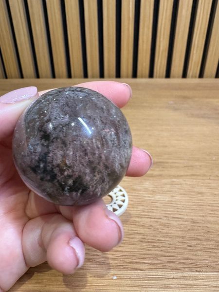 Natural Garden Quartz Polished Sphere Crystal Specimen