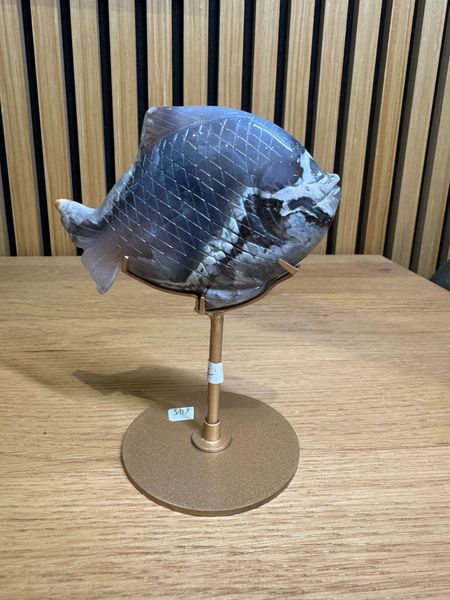 Blue Flower Agate Fish