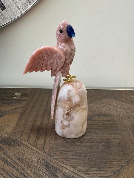 Pink Amethyst Cockatiel on Freeform Base