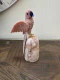 Pink Amethyst Cockatiel on Freeform Base